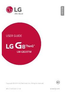LG G8 Thin Q manual. Camera Instructions.